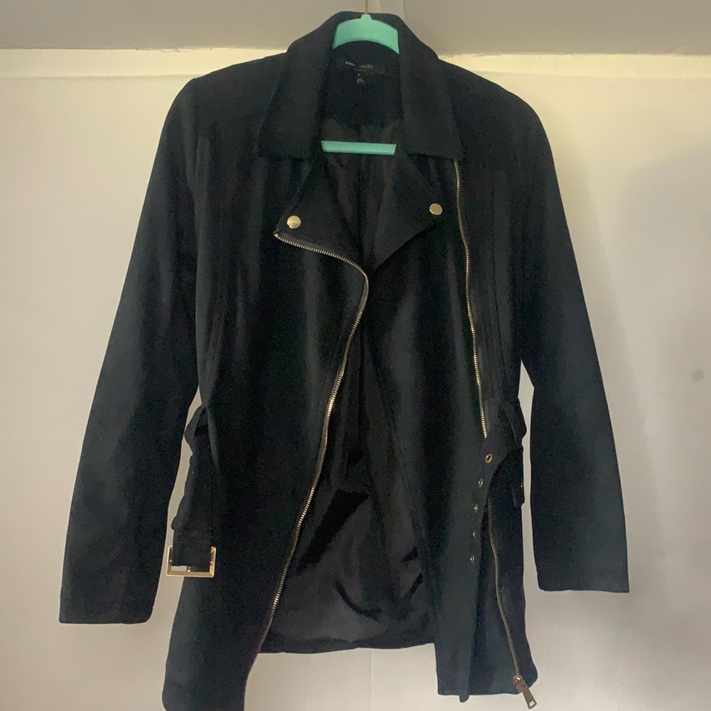 Romeo + Juliet couture faux suede black jacket